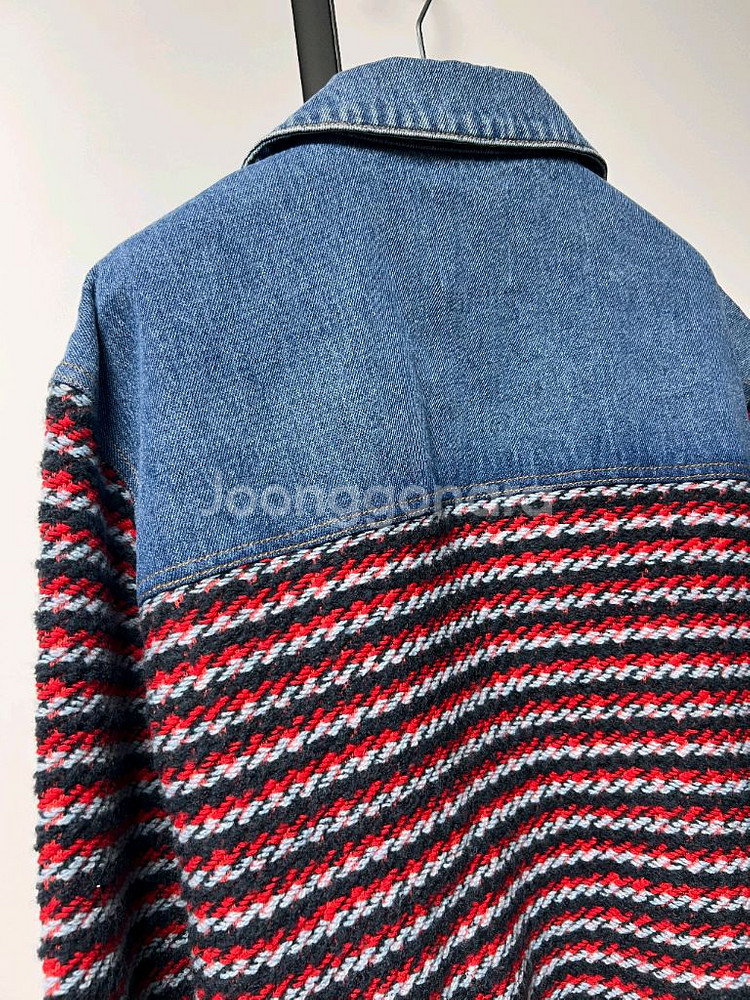 산드로 데님 니트 자켓--7
