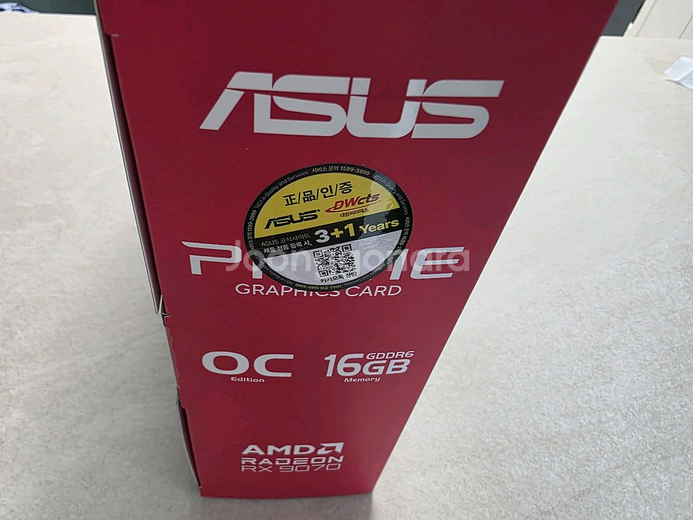ASUS 라데온 RX 9070 OC 16GB 그래픽카드 미개봉--5