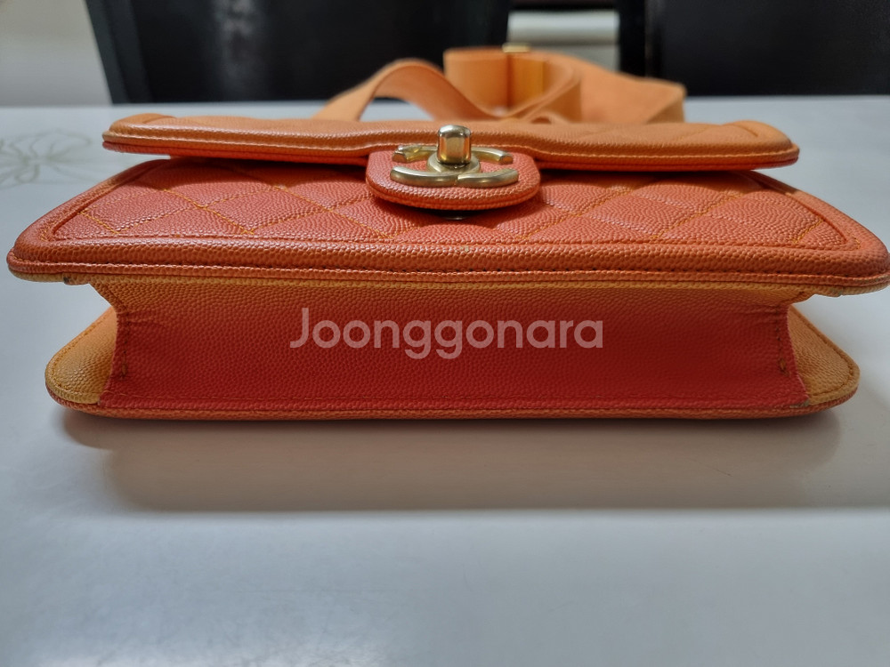 샤넬 캐비어 선셋 그라데이션 플랩백--5