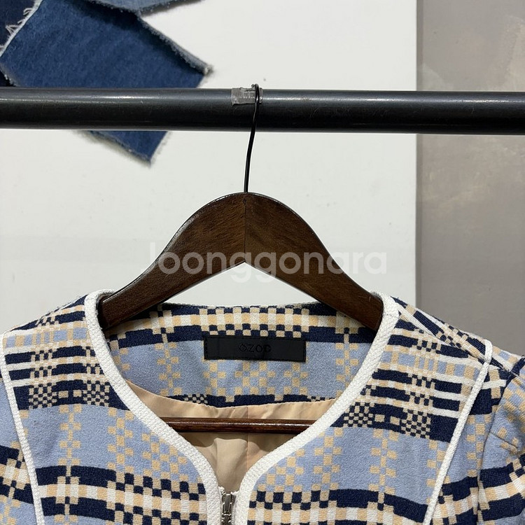 (85) 오조크 여성 캐주얼 체크 원피스--1