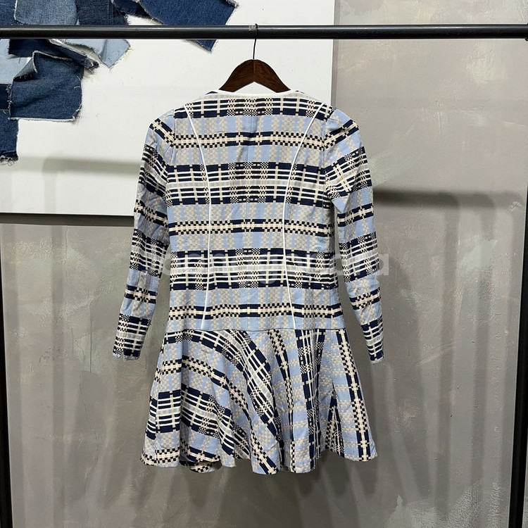 (85) 오조크 여성 캐주얼 체크 원피스--3