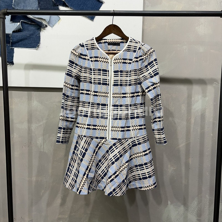 (85) 오조크 여성 캐주얼 체크 원피스--0