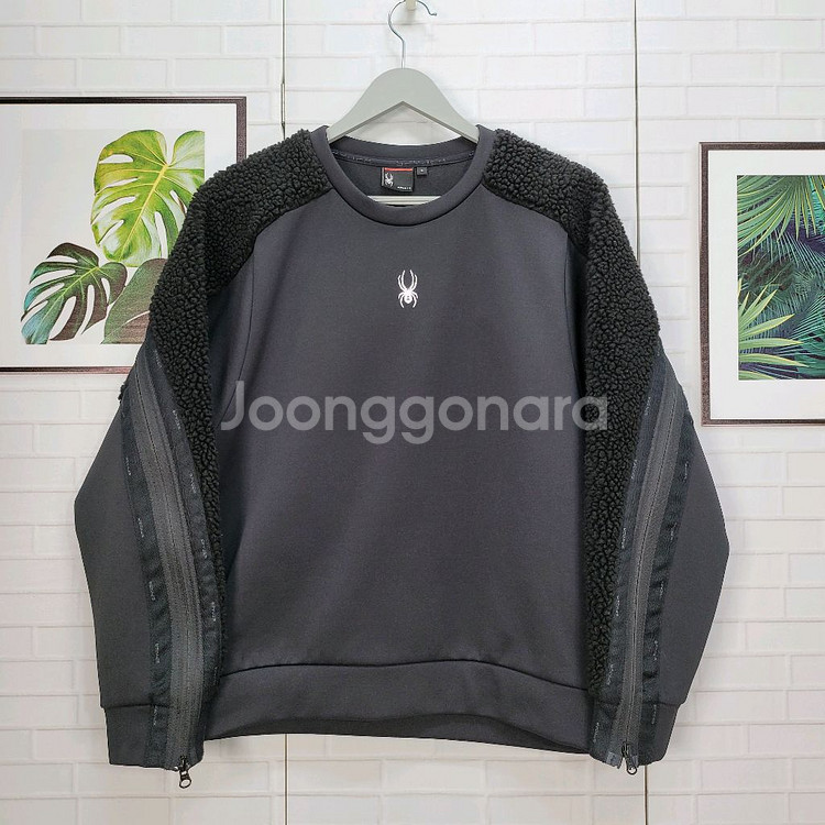 SPYDER 스파이더 뽀글이 맨투맨 긴팔 티셔츠 M 사이즈--0