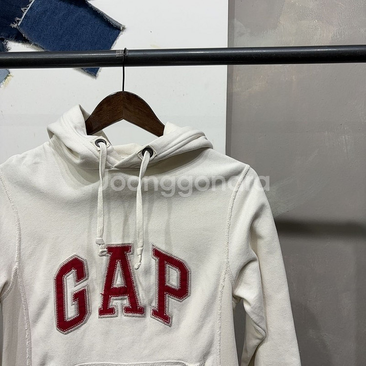 (90) GAP 갭 여성 기모 자수 기모 후드티--2