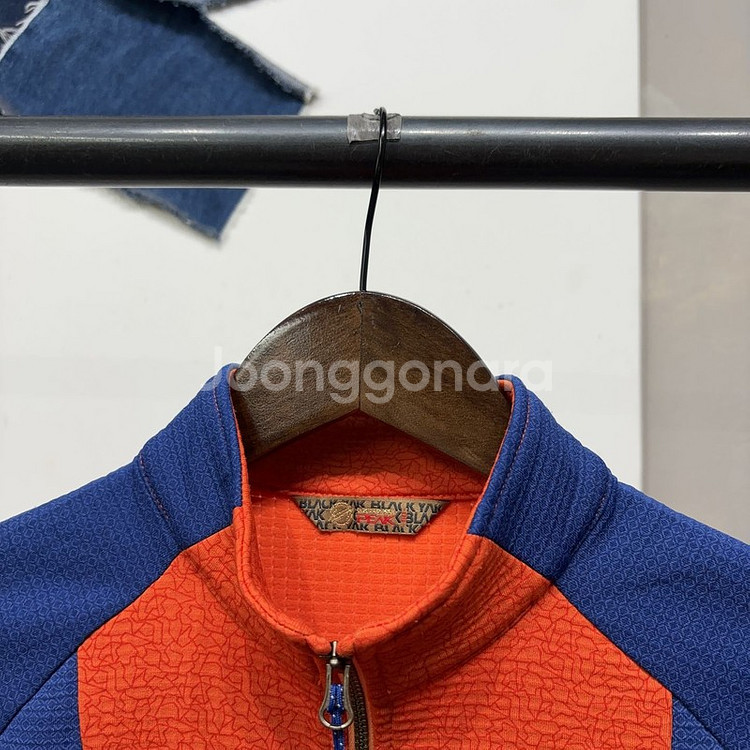 (90) 블랙야크 여성 등산 아웃도어 반집업 긴팔 티--1