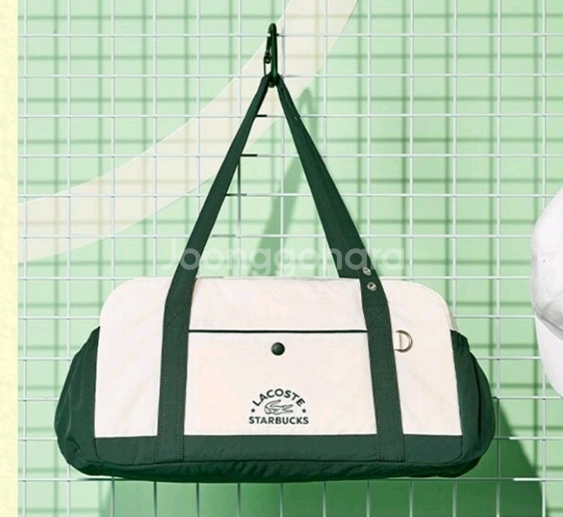 스타벅스 프리퀀시 라코스테 멀티플백 가방 그린 1개 미개봉새것--0