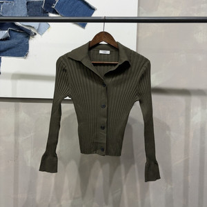 (90) 리스트 LIST 여성 골지 니트 가디건