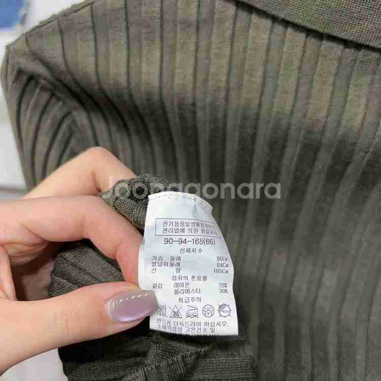 (90) 리스트 LIST 여성 골지 니트 가디건--4