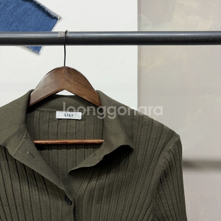 (90) 리스트 LIST 여성 골지 니트 가디건--2