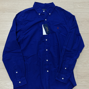 [폴로 랄프로렌] 가먼트 다이 긴팔 셔츠 블루 L 사이즈