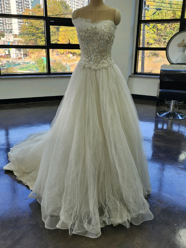 비즈폭탄 웨딩드레스--5