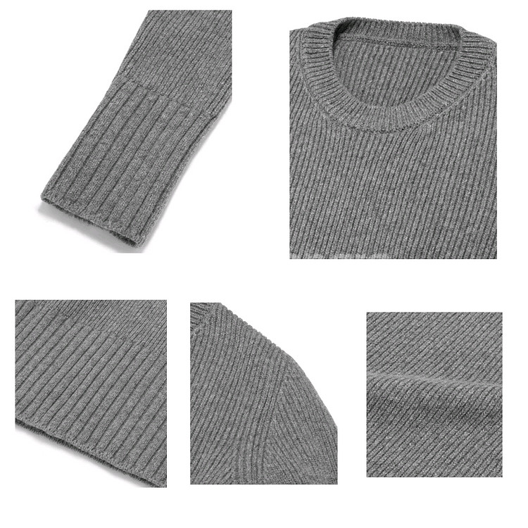 더로랑 모모 니트 드레스 원피스 바닐라 그레이--3