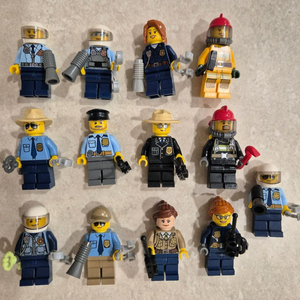 레고 경찰미피 & 소방관미피 일괄 판매