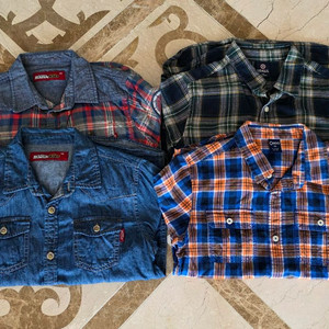 아동 150사이즈 긴팔셔츠 4벌