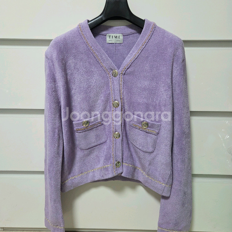 타임 부클레 글리터 라인 가디건 랑방 마인 더캐시미어--1