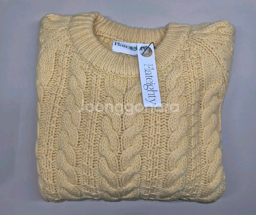 플랫에이티 flateighty 케이블 스웨터--4