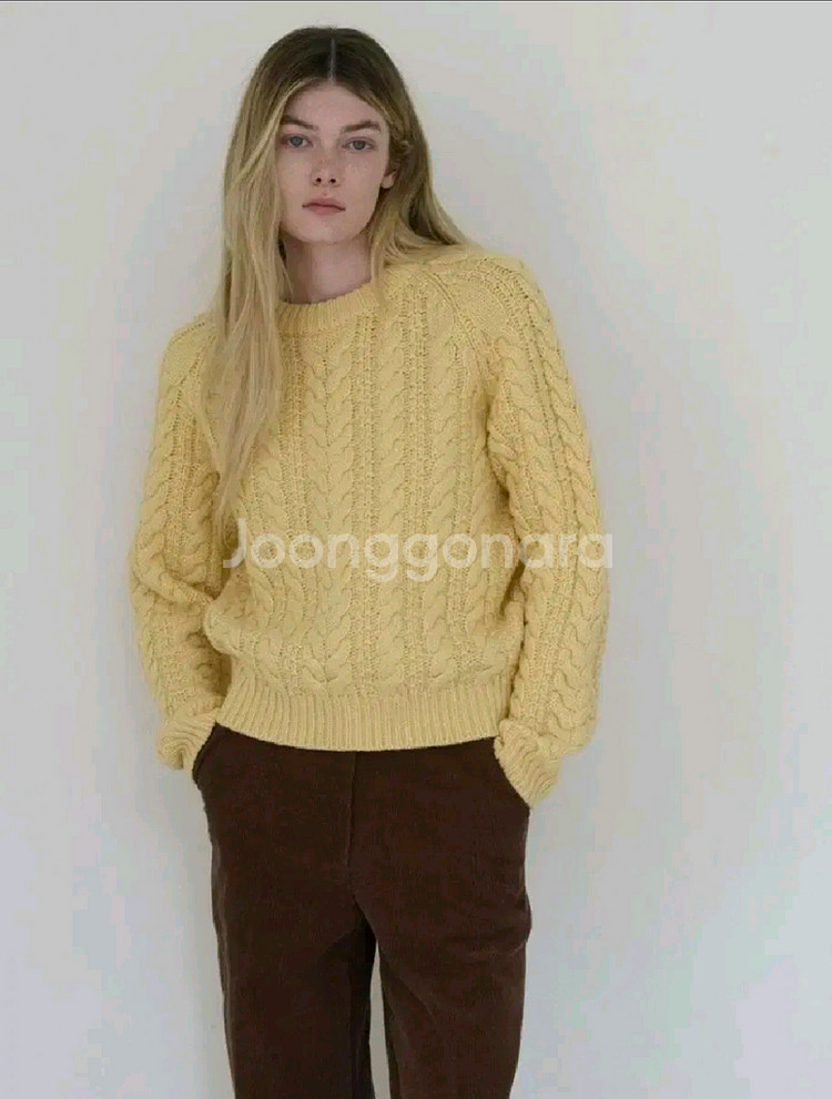 플랫에이티 flateighty 케이블 스웨터--1