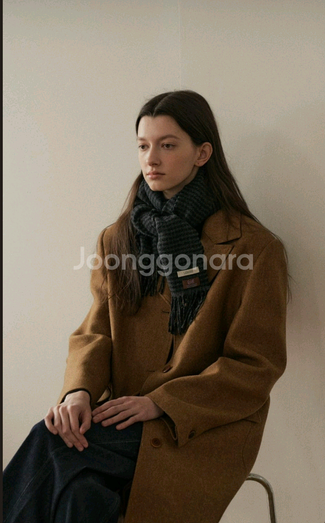 르로브(lerobe) 싱글 브레스티드코트 카멜--1