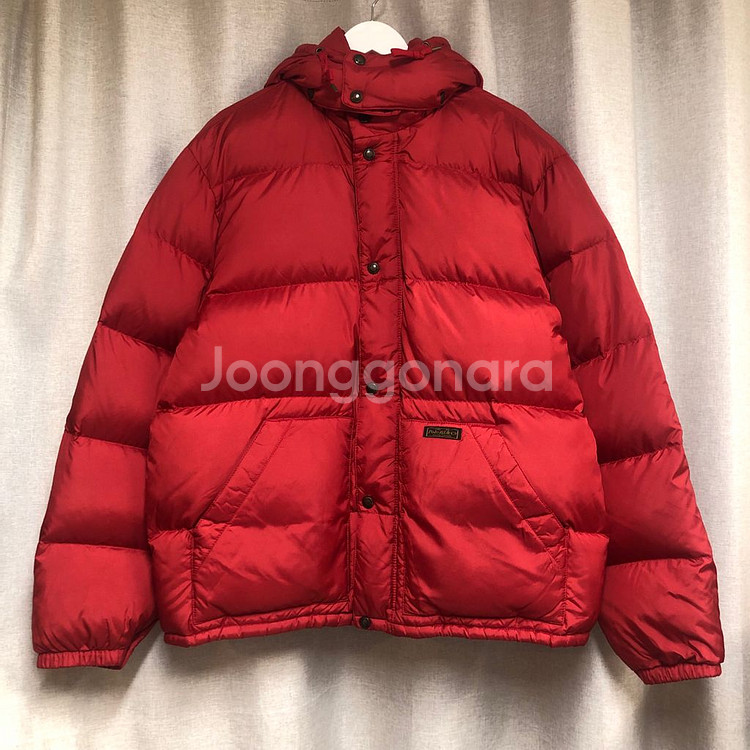 폴로 랄프로렌 레드 덕다운 후디 패딩 L--0