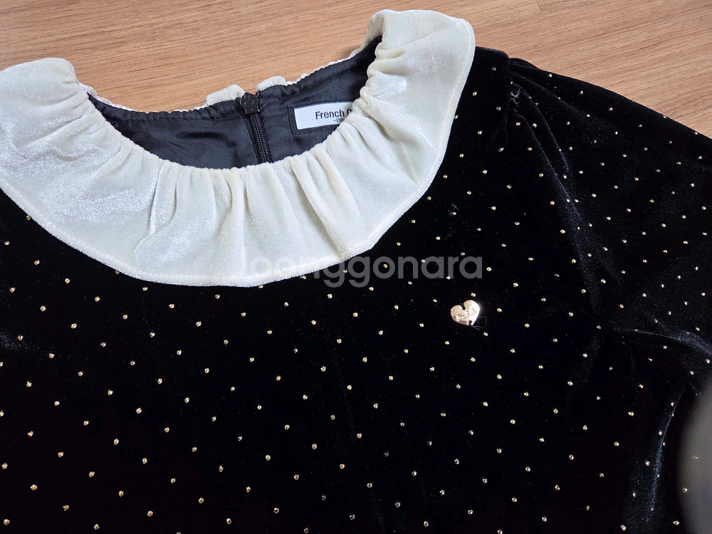 프랜치캣 여아 벨벳 원피스 130--4