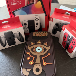 닌텐도 스위치 OLED 본체,프로콘,조이콘,케이스,그립