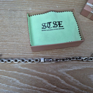 신트리플식스 남성 은팔찌 18cm