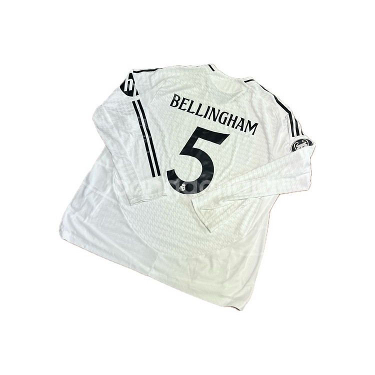 24-25 레알 마드리드 홈 어센틱 긴팔 유니폼 5.벨링엄--1