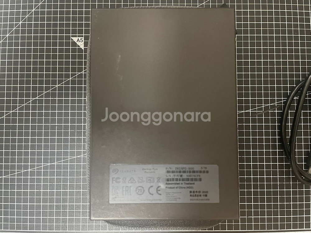 씨게이트 휴대용 외장하드 5TB / 블랙 / 파우치포함--3