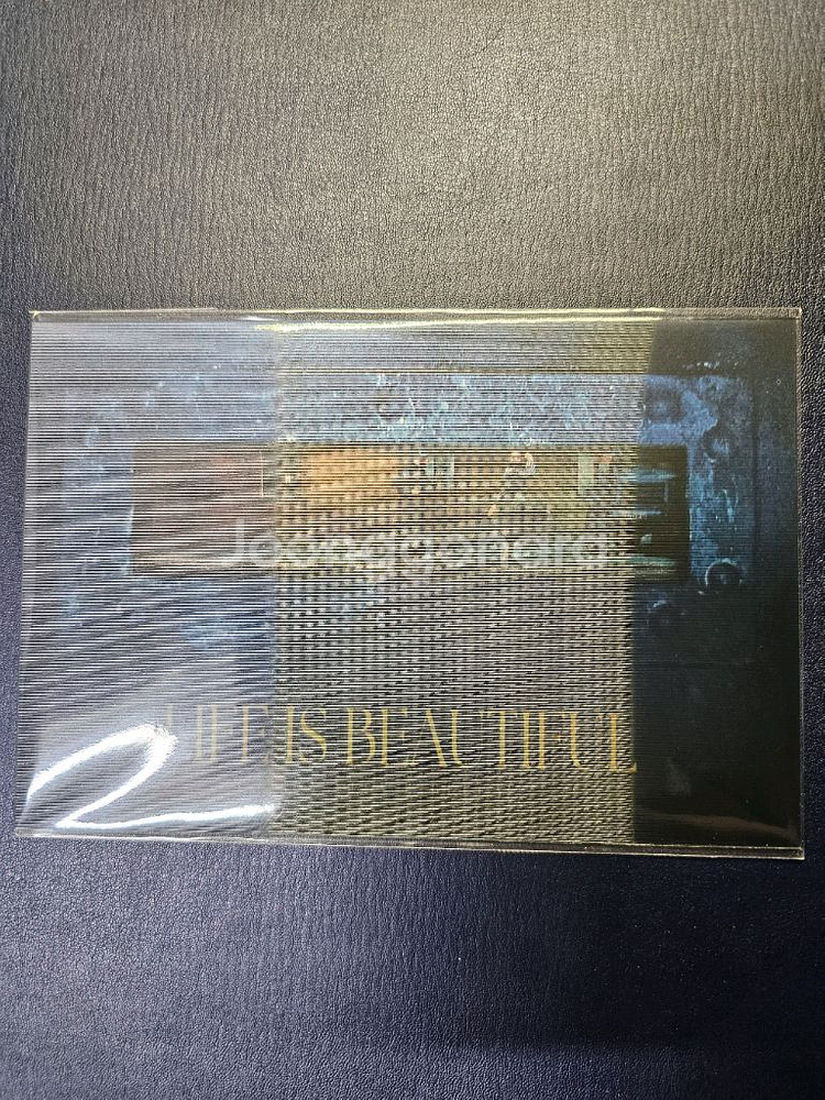 인생은 아름다워 cgv ttt + 렌티큘러 엽서--2