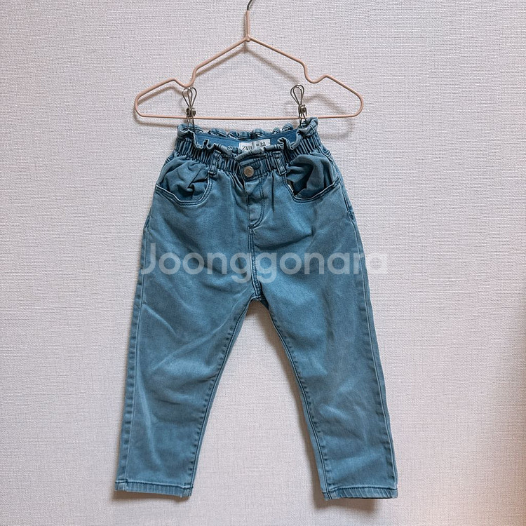 여아옷) 자라 유아 청바지 2-3Y사이즈--0