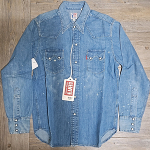 리바이스 LVC 1955 쏘우투스 데님 셔츠 와일드 타임 S