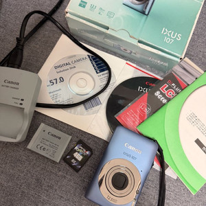 캐논 카메라 IXUS 익서스 107 풀박스 빈티지 디카