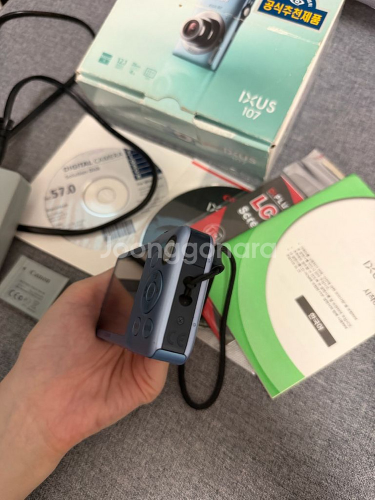 캐논 카메라 IXUS 익서스 107 풀박스 빈티지 디카--4
