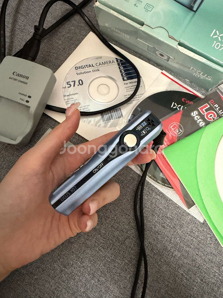 캐논 카메라 IXUS 익서스 107 풀박스 빈티지 디카--2