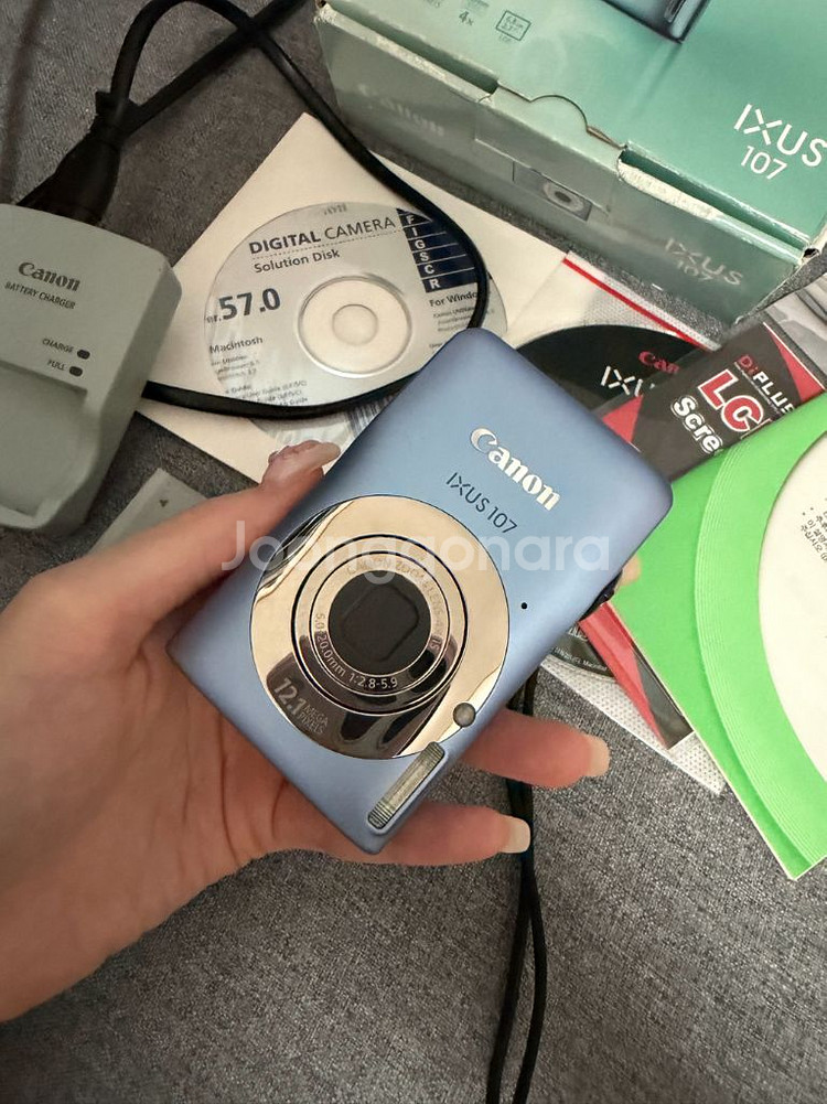 캐논 카메라 IXUS 익서스 107 풀박스 빈티지 디카--1