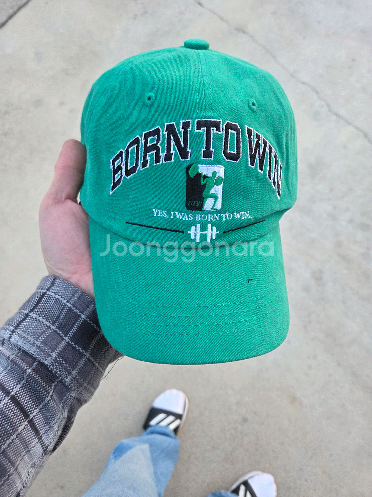 본투윈 스퀘어 캡 모자 프리 그린--0