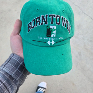 본투윈 스퀘어 캡 모자 프리 그린