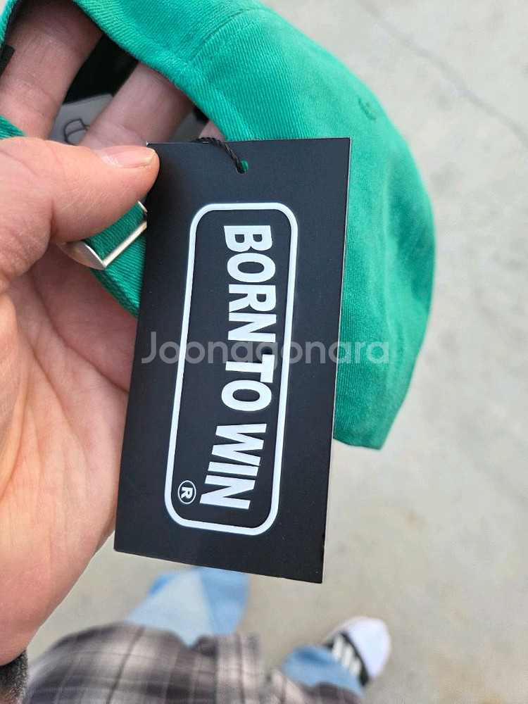 본투윈 스퀘어 캡 모자 프리 그린--3