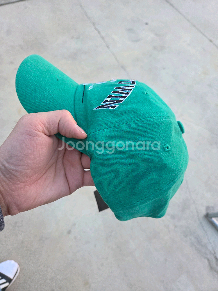 본투윈 스퀘어 캡 모자 프리 그린--1