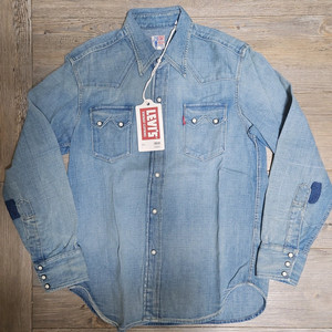 리바이스 LVC 1955 쏘우투스 데님 셔츠 S