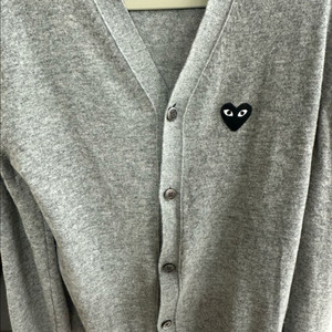 꼼데가르송 하트 로고 가디건