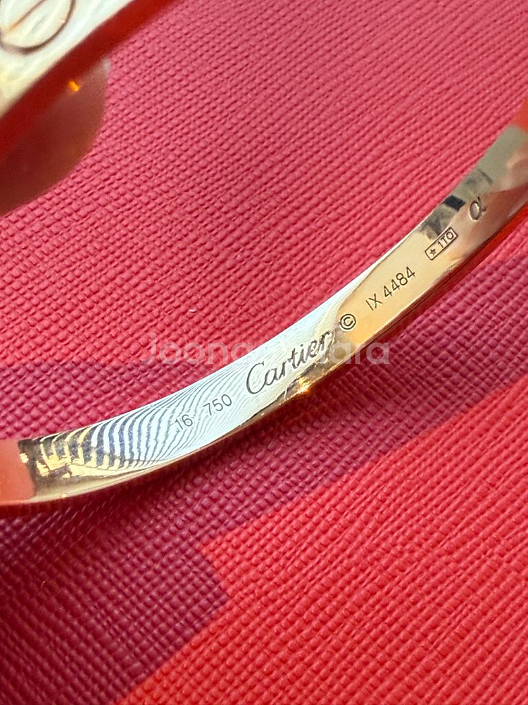 까르띠에 러브 팔찌 16호 18k 제작--1