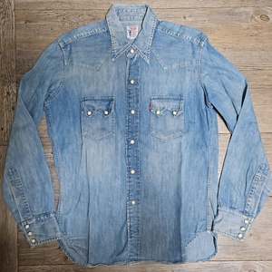 리바이스 LVC 1955 쏘우투스 데님 셔츠 S