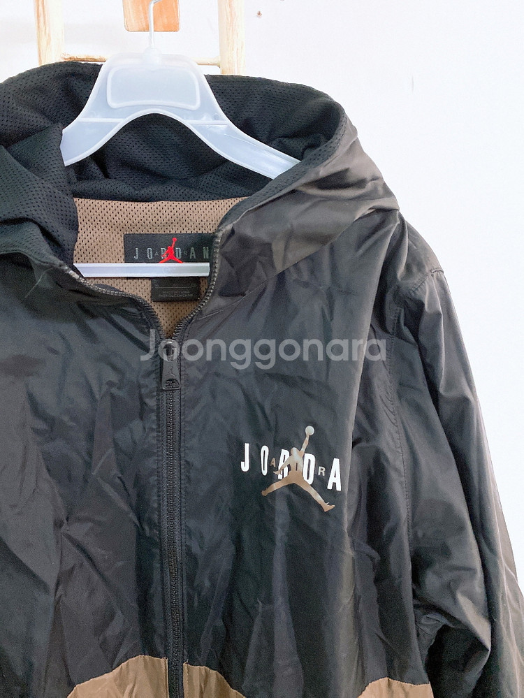 (XL)나이키조던남자빅로고투톤후드바람막이자켓--1