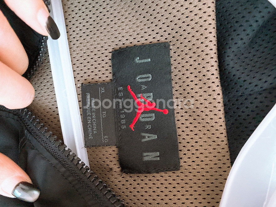 (XL)나이키조던남자빅로고투톤후드바람막이자켓--5