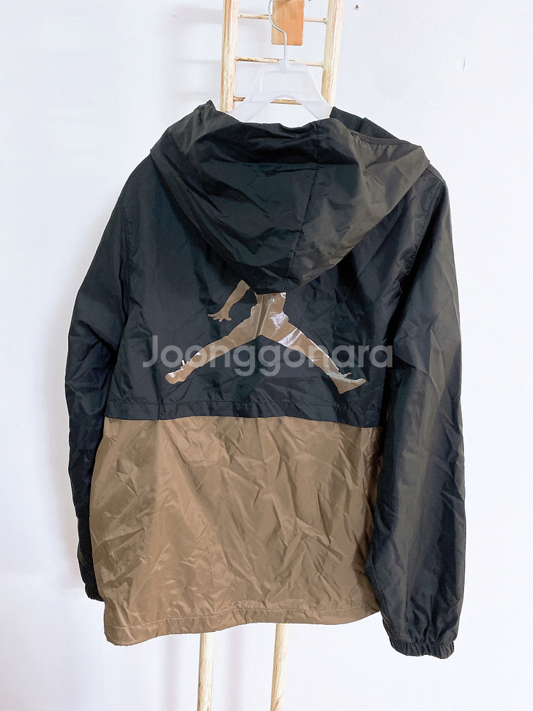 (XL)나이키조던남자빅로고투톤후드바람막이자켓--3