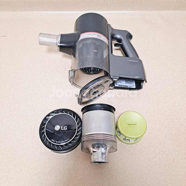 LG 코드제로 A9 청소기 본체만 부품용 메인바디 몸체 모터 필터 먼지통--8
