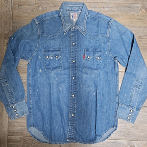 리바이스 LVC 1955 쏘우투스 데님 셔츠 와일드 타임 S