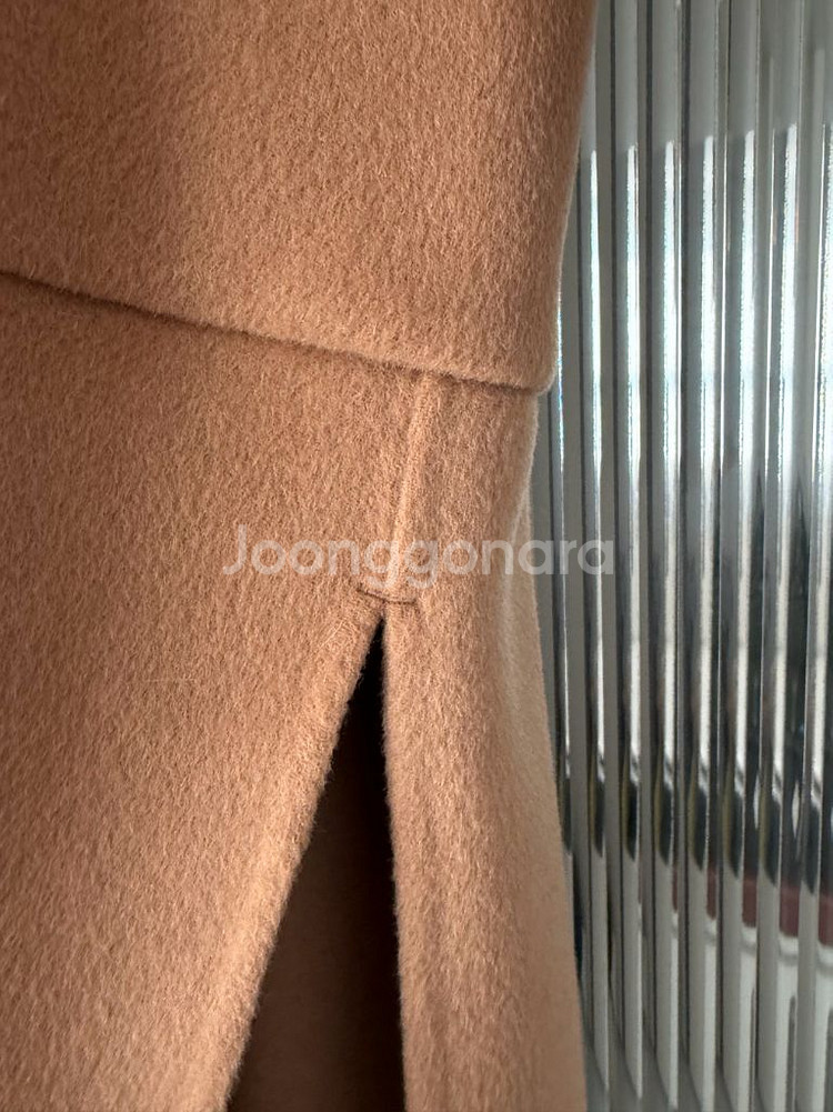 카멜 울100% 롱 코트 IVYOAK--6