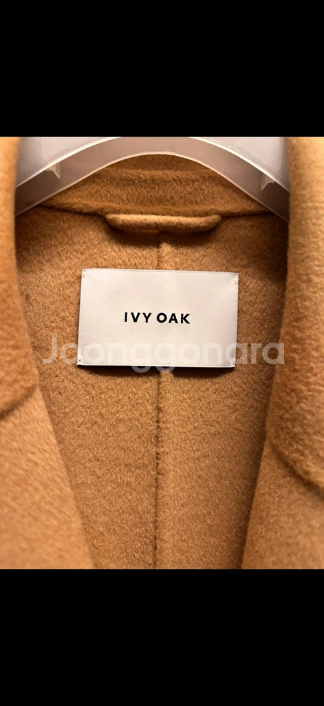 카멜 울100% 롱 코트 IVYOAK--3